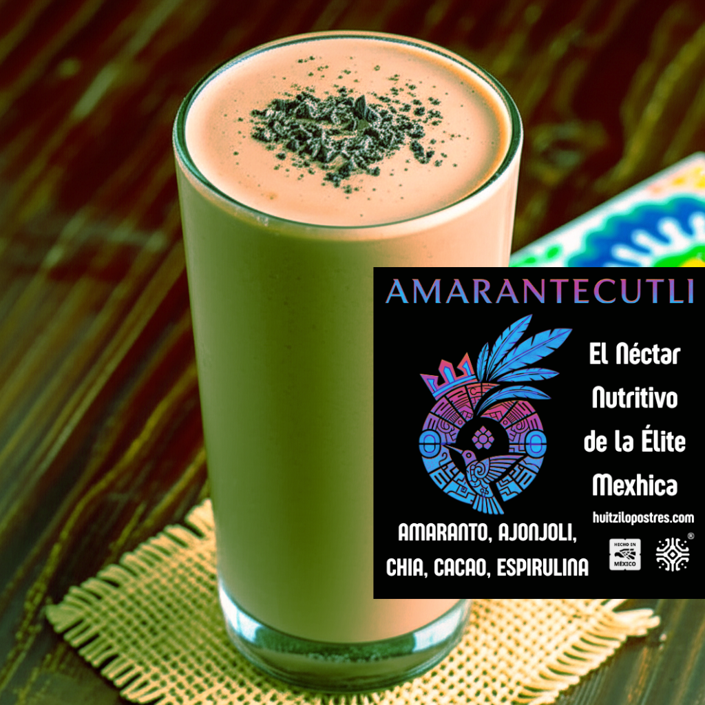 Amarantecutli - El Néctar Nutritivo de la Élite Mexhica con amaranto, ajonjolí, chía, cacao y espirulina